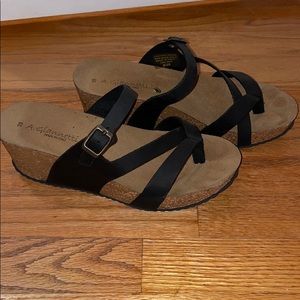 Strappy wedge sandals